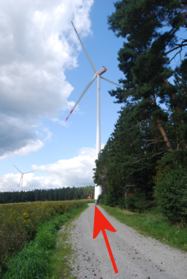 Windrad bei Taschendorf